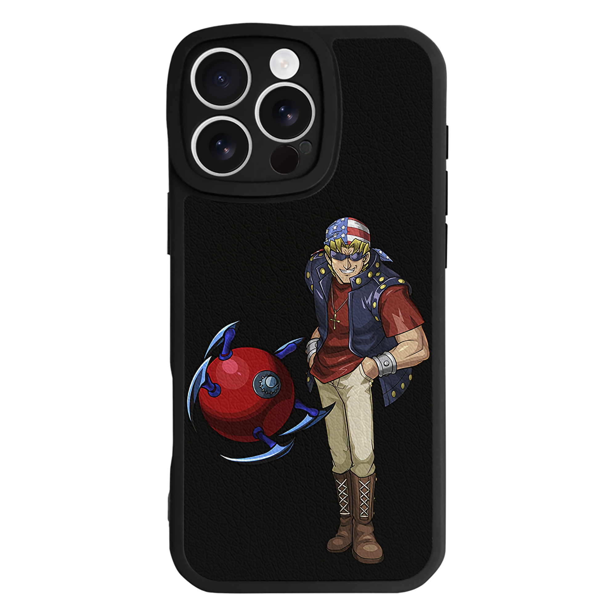 （画像用） 遊☆戯☆王 Yu-Gi-Oh! 【iPhone 16シリーズ対応】シリコンスマホケース（レザー調） 材質：シリコン